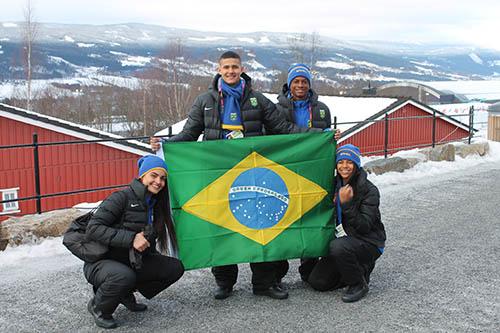 Marley Linhares, atleta do monobob, será o porta-bandeira da delegação brasileira na Cerimônia de Abertura dos Jogos Olímpicos de Inverno da Juventude Lillehammer 2016 / Foto: Divulgação/COB